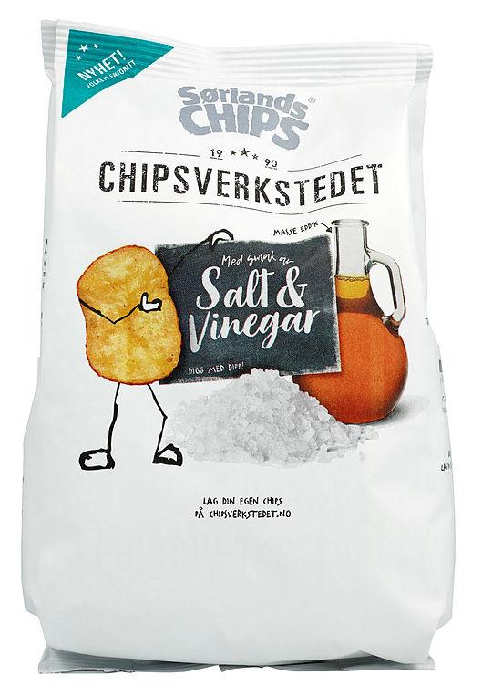 Chipsverkstedet Salt&amp;Vineagar 160g