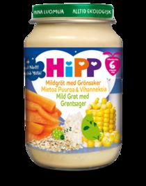 Hipp Mild Grøt med Grønnsaker 6 mnd 190 g