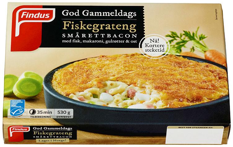 Fiskegrateng Bacon 530g Findus