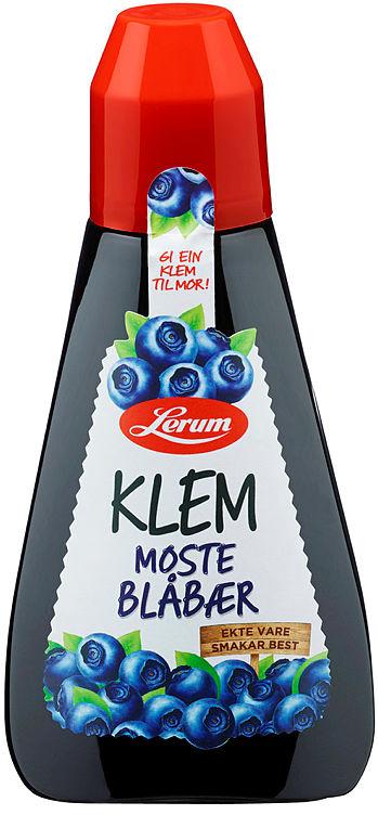 Blåbærsyltetøy Klem 420g Lerum