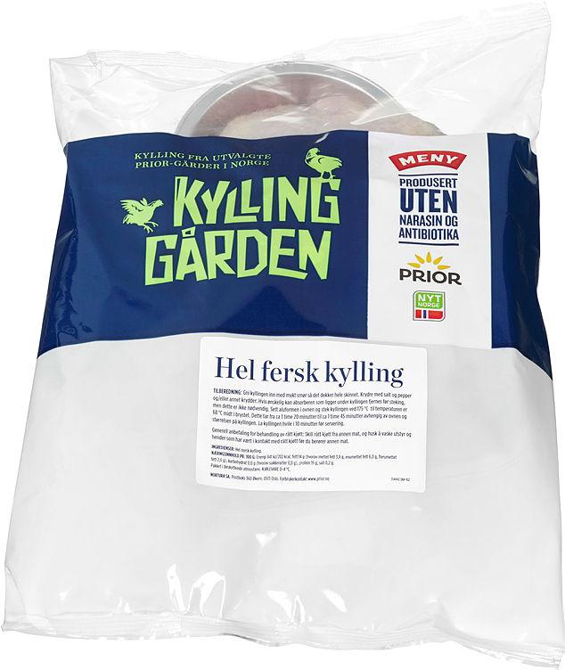 Kylling hel 1,5-1,8kg Kyllinggården