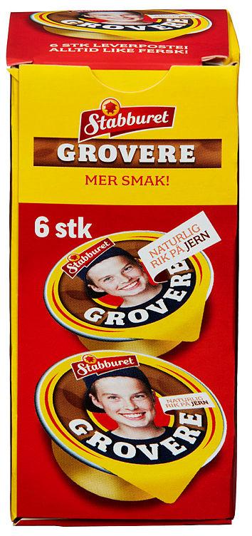 Leverpostei Grovere 6x22g Stabburet