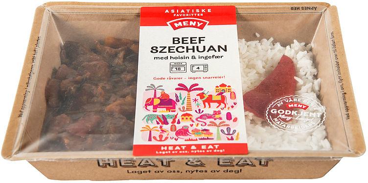 Beef Schezuan m/Hoisin&amp;Ingefær 450g Heat&amp;Eat