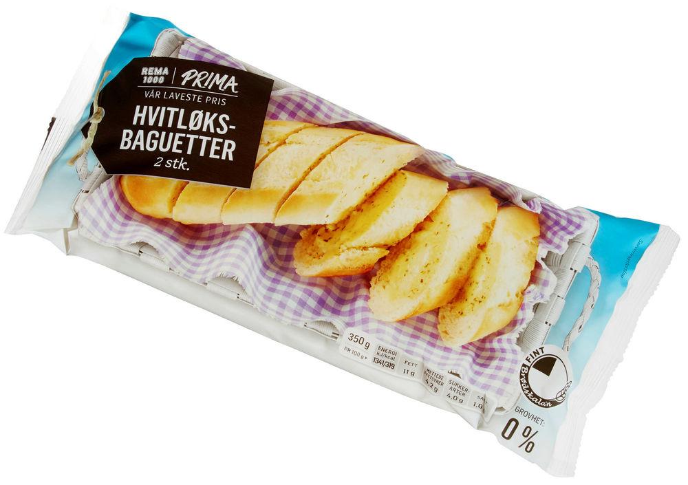 Hvitløksbaguetter 2 stk, 350 g