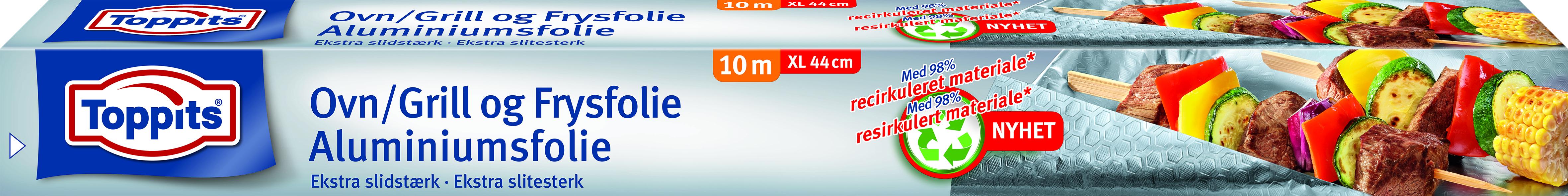 Aluminiumsfolie 44cm 10m Toppits