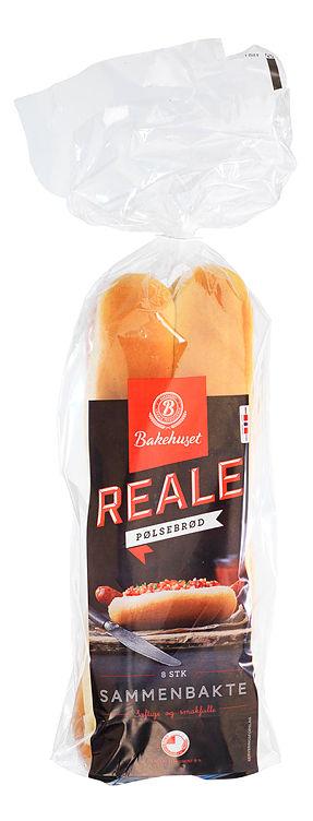 Pølsebrød Reale Sammenbakt 8stk Bakehuset