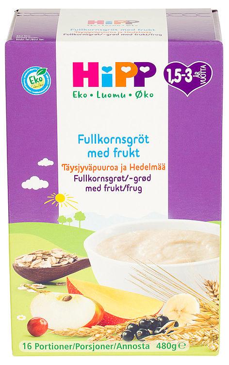 Hipp Fullkornsgrøt Med Frukt 1,5-3 år 480 g