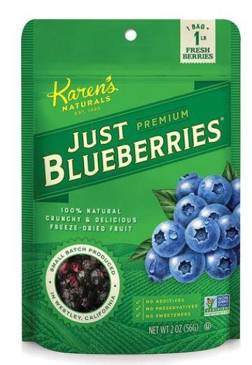 Just Blueberries 57g Karens Naturals