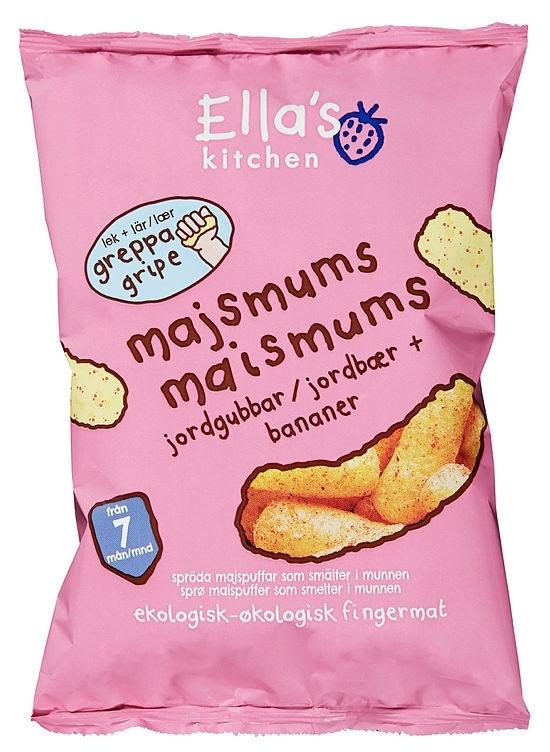 Ellas Maismums Jordbær og Banan 20 g