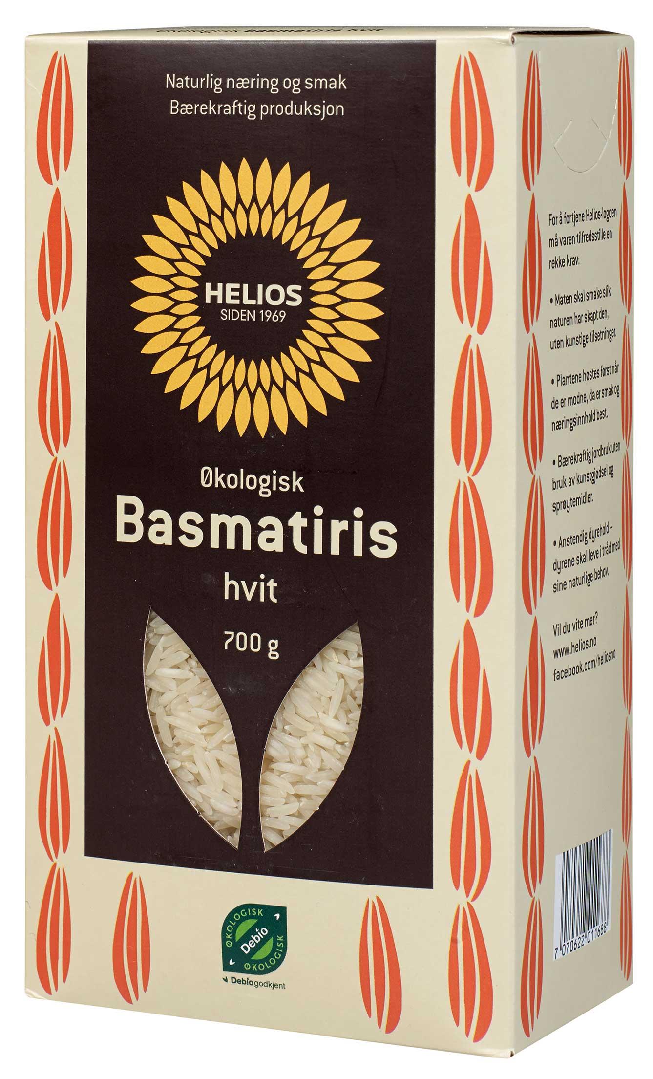 Basmatiris Økologisk 700g Helios
