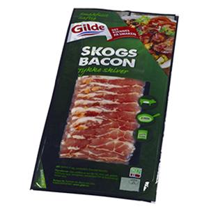 Skogsbacon u/Svor skivet Ca200g Gilde