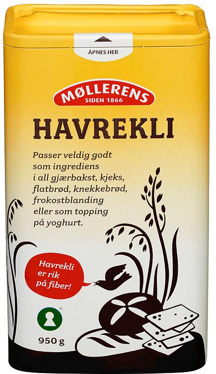 Havrekli 950g boks Møllerens