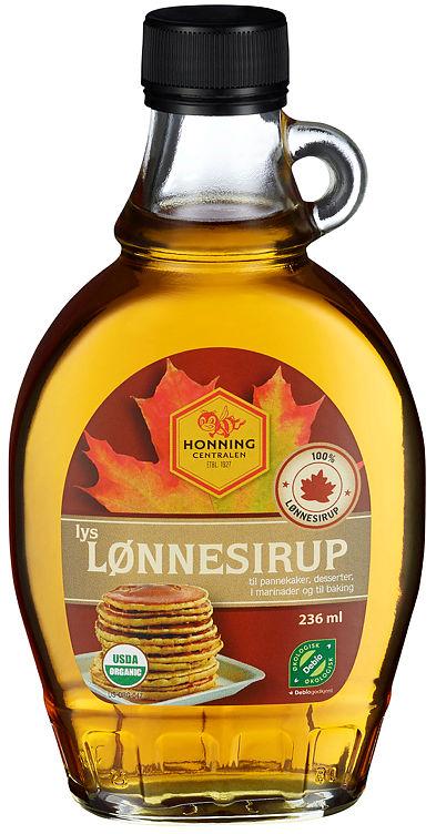 Lønnesirup Lys Økologisk 325g Honningcentralen