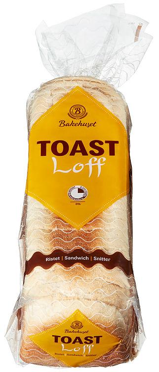 Toast Loff skivet 1kg Bakehuset