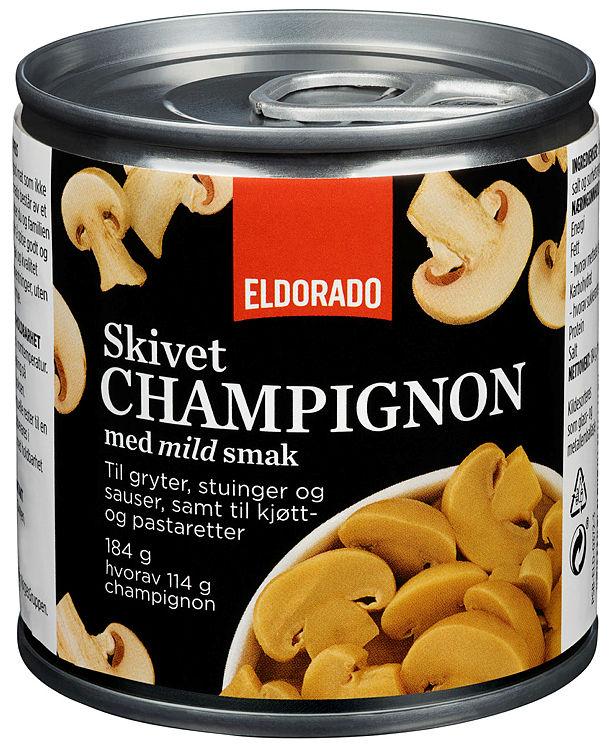 Champignon skivet 184g Eldorado