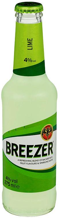 Bacardi Breezer Lime 27,5cl flaske