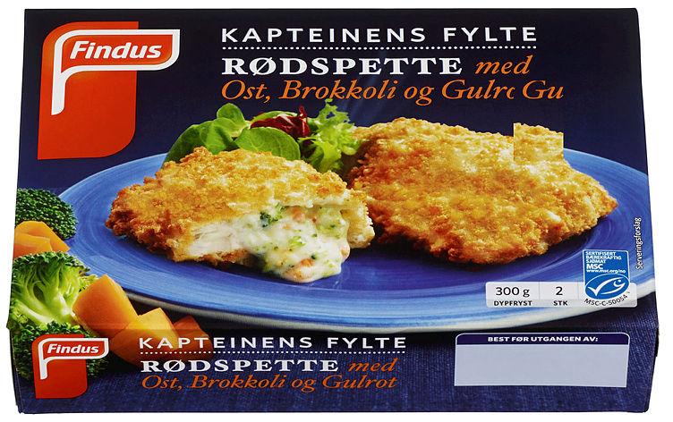 Kapteinens Fylte Rødspette m/Ost 300g Findus