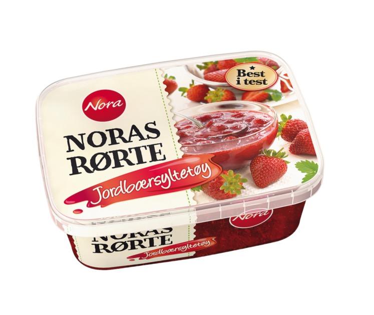 Noras Rørte Jordbærsyltetøy 280 g