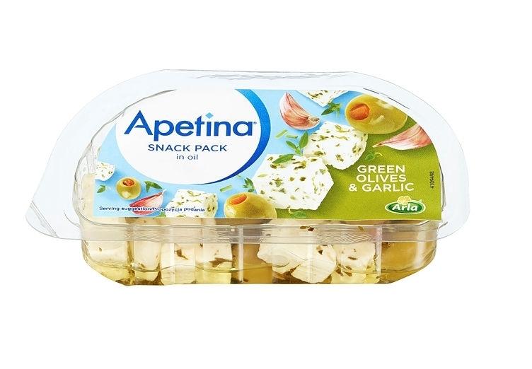 Apetina Snack Pack Hvitløk &amp; Oliven 100 g