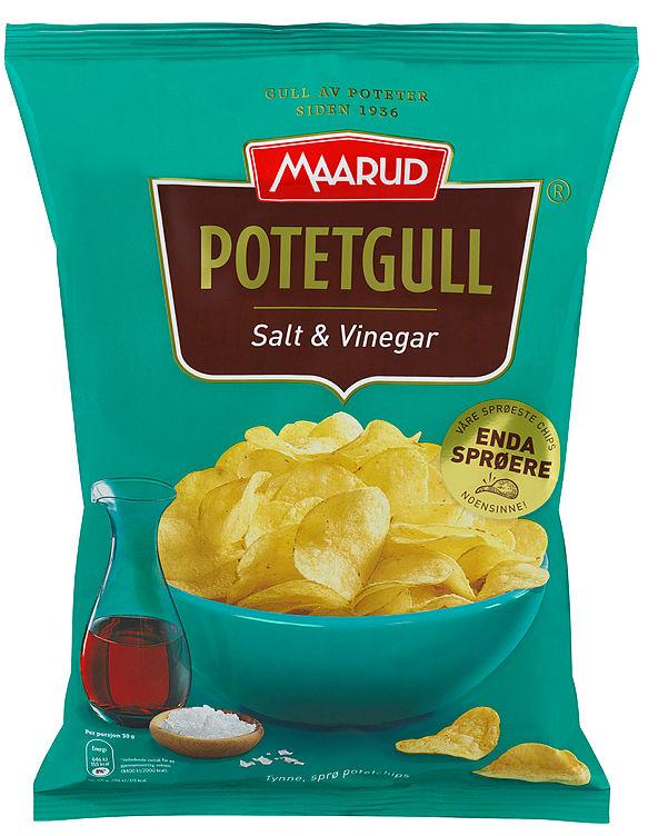 Potetgull Salt&amp;Vinegar 200g Maarud