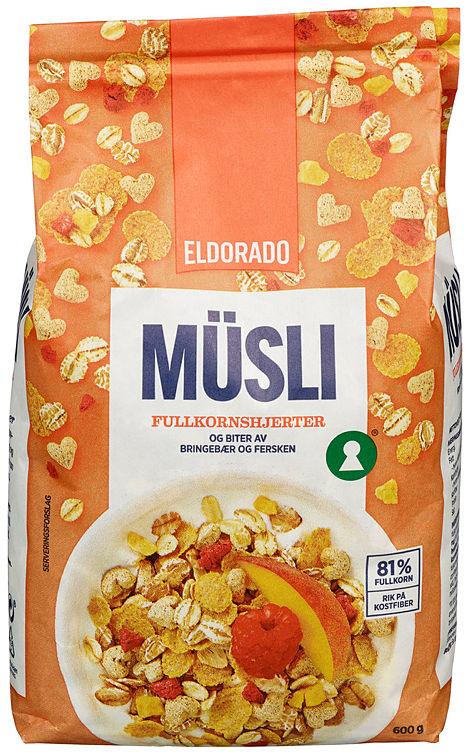 Fullkornshjerter 600g Musli Eldorado