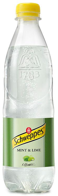 Mint&amp;Lime 0,5l flaske Schweppes