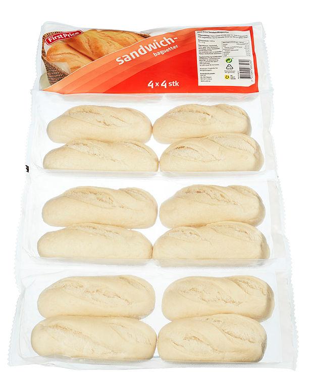 Sandwichbaguetter Fine 16x75g First Price