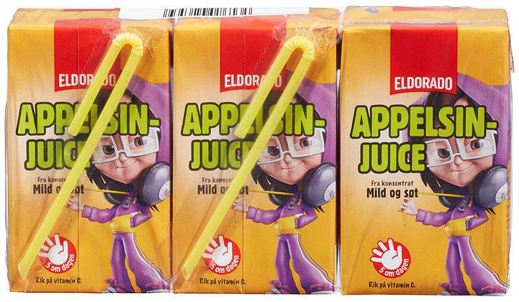 Appelsinjuice 3x250ml Eldorado