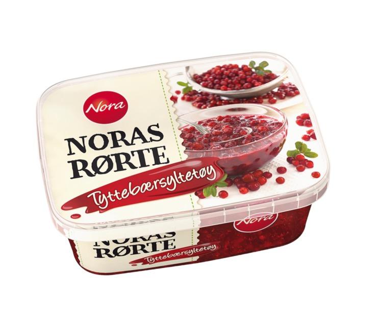 Noras Rørte Tyttebærsyltetøy 280 g