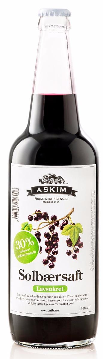 Askim Solbærsaft Lavsukret 0,7 l