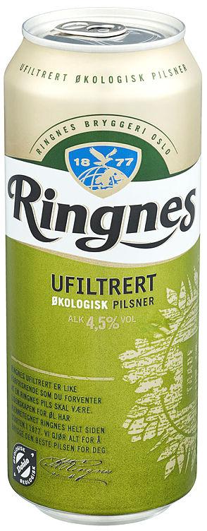 Ringnes Ufiltrert Økologisk 0,5l boks