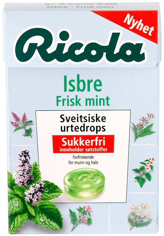 Ricola Isbre Frisk Mint Sukkerfri 50g