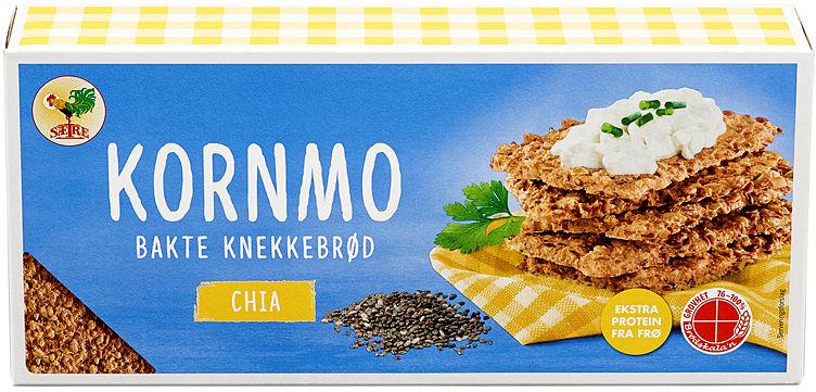 Kornmo Knekkebrød Chia 200g Sætre