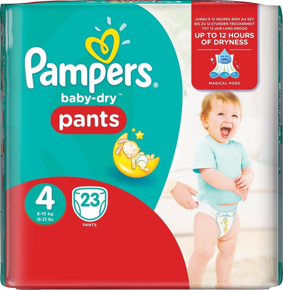 Pampers Babydry Pants str 4 8-15 kg 23 stk