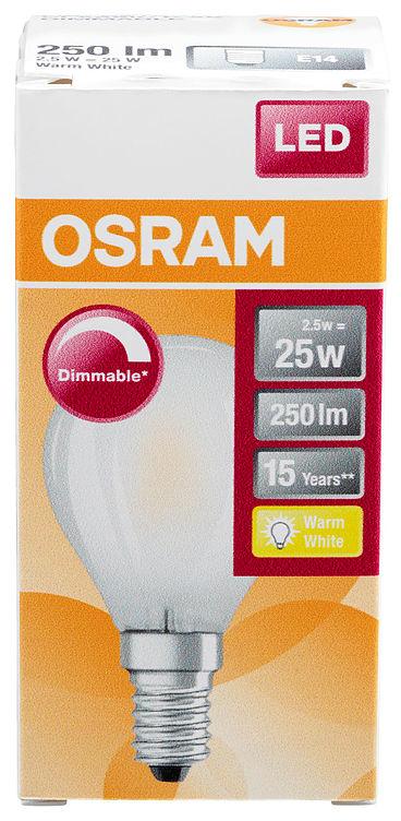 Lyspære Led Clap25 Matt E14 Dim Osram