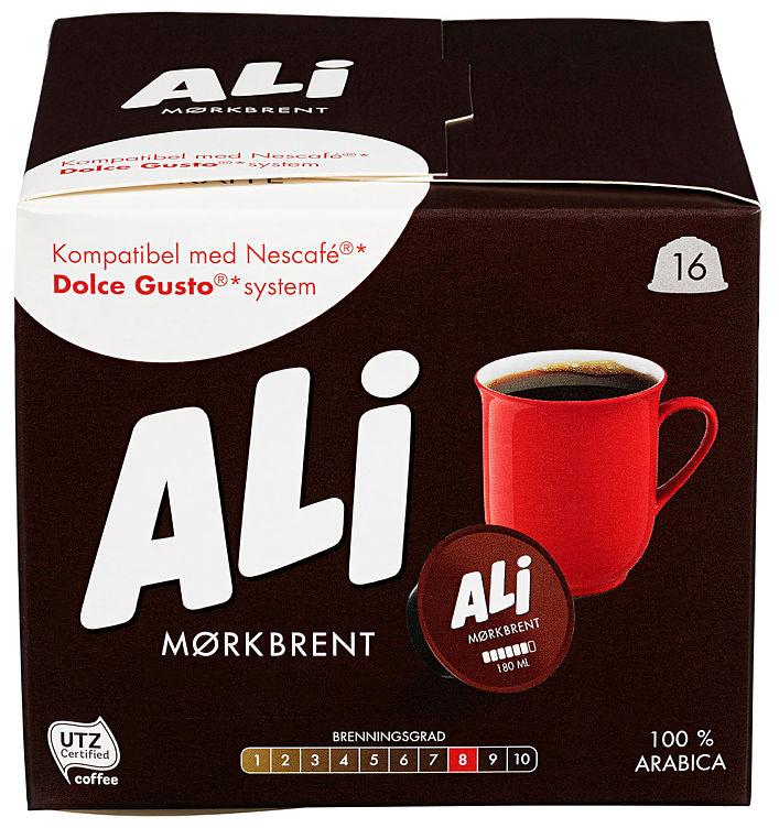 Ali Mørkbrent Kaffekapsel 16stk