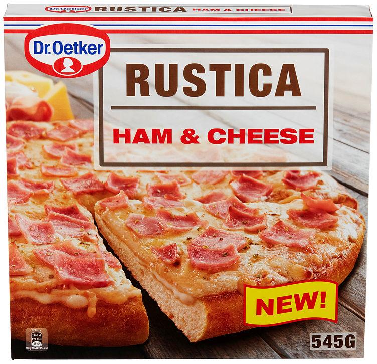 Rustica Pizza Ham&amp;Cheese 545g Dr.Oetker