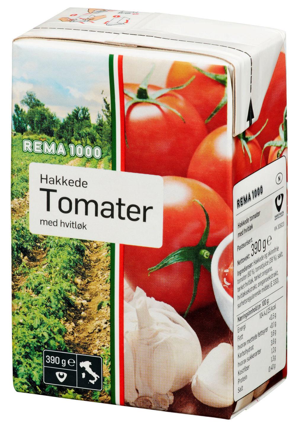 Hakkede Tomater Med Hvitløk 390 g