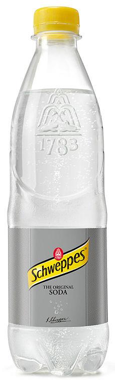 Soda Water 0,5l flaske Schweppes