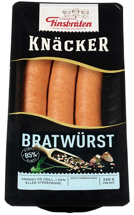 Knacker Bratwurst 250g Finsbråten