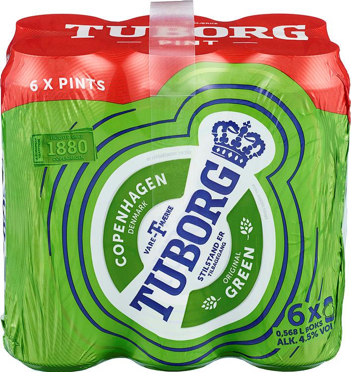 Tuborg Grøn Pint 0,568lx6 boks