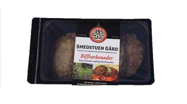Biffkarbonader Pannestekt 400g Smedstuen