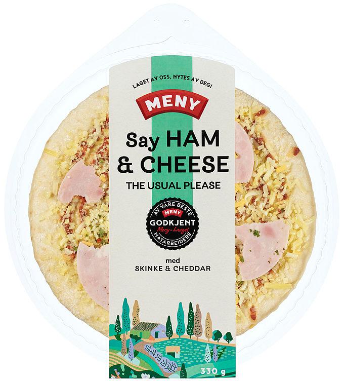 Pizza Skinke&amp;Cheddar 330g Meny