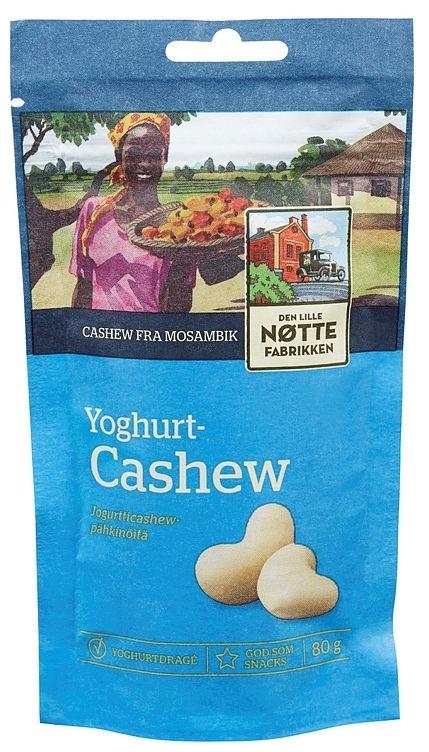 Den Lille Nøttefabrikken Yoghurt Cashewnøtter, 80 g