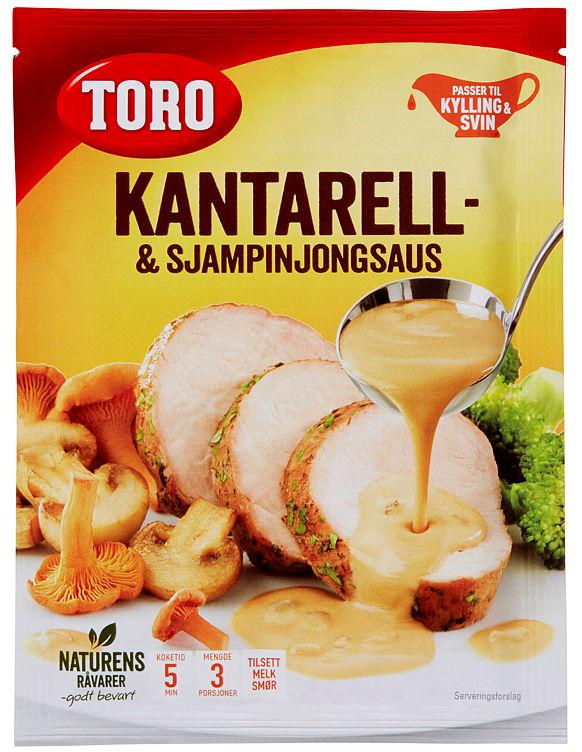 Kantarell &amp; Sjampinjong Saus 23g Toro