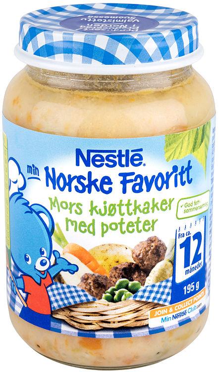 Mors Kjøttkaker 12mnd 195g Nestle