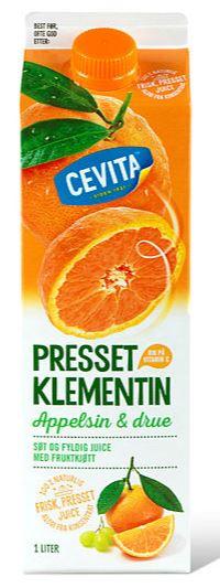 Klementinjuice m/Appelsin&amp;Drue 1l Cevita