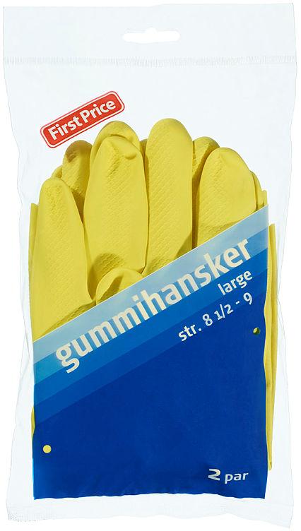 Gummihansker L 2par First Price