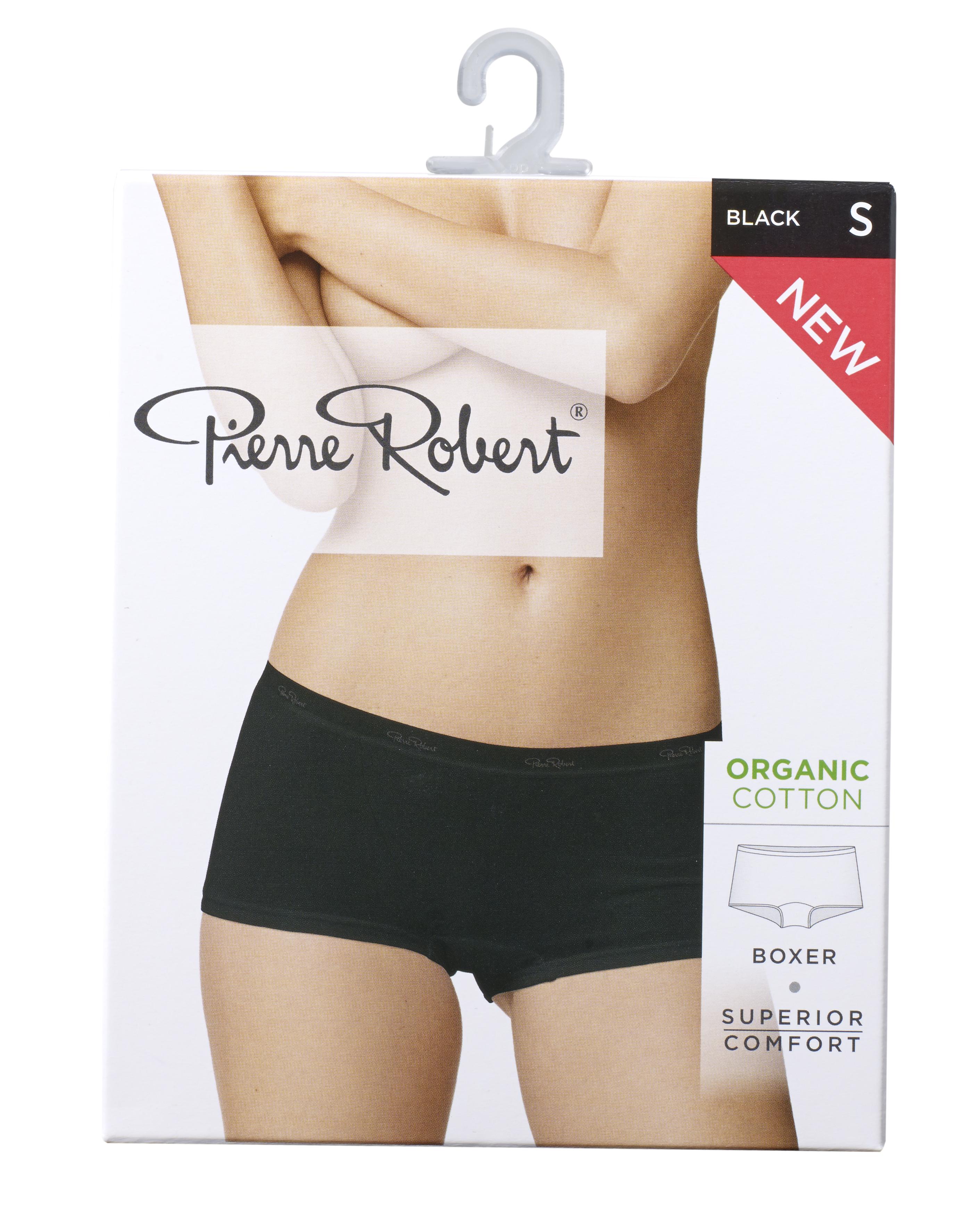 Boxer Cotton Black L Pierre Robert