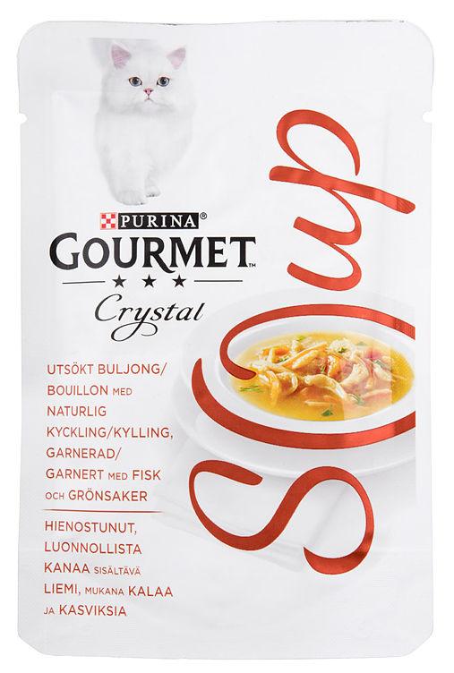 Gourmet Crystal Kylling&amp;Fisk Suppe 40g Purina